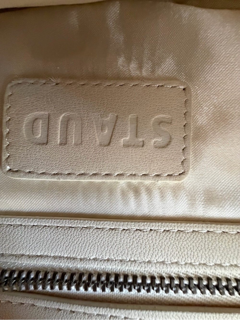 STAUD Cream Beaded Floral Shoulder Bag - Picture 5 of 9